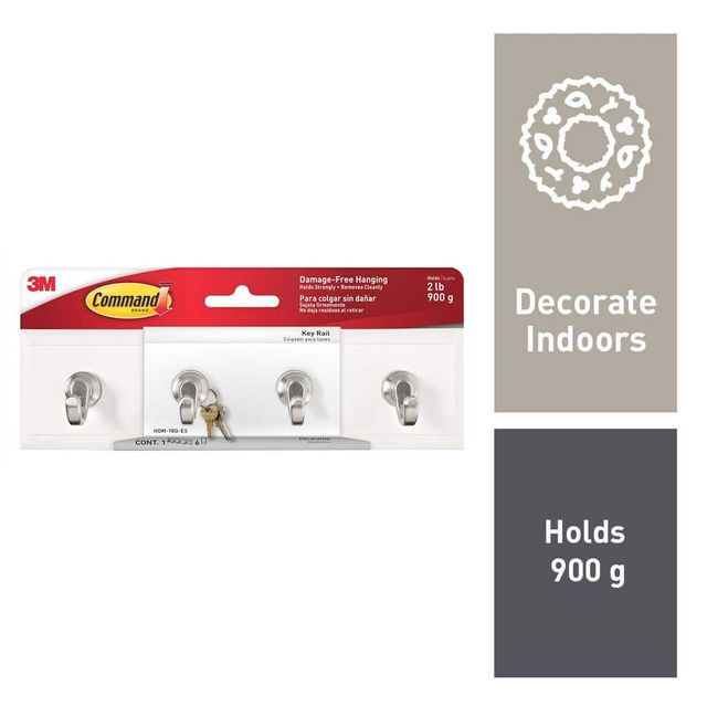 Command Quartz Key Rail