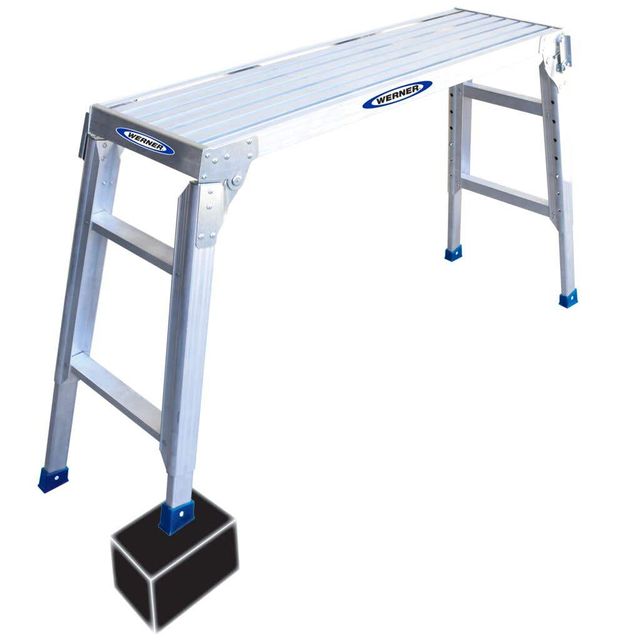 Werner Aluminium Adjustable Work Platform 120kg Industrial