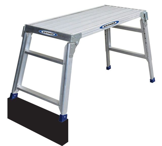 Werner Big Deck Aluminium Adjustable Work Platform 150kg Industrial