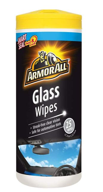 Armor All Glass Wipes - 25 Pack