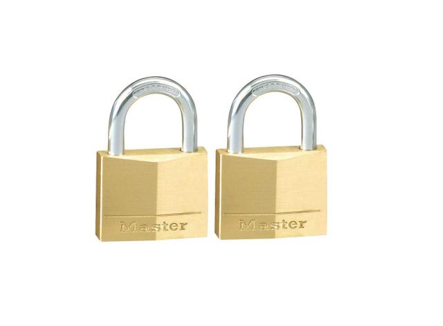 Master Lock Keyed Alike Brass Padlock 30mm - 2 Pack