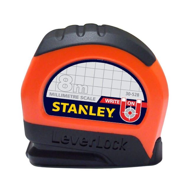 Stanley Leverlock Hi Viz Tape Measure 8m