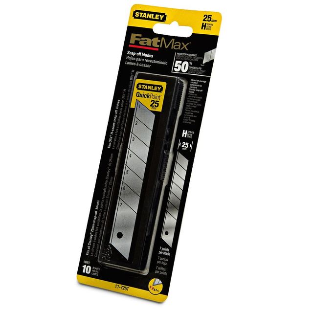 Stanley FatMax Snap Knife Blades 25mm - 10 Pack