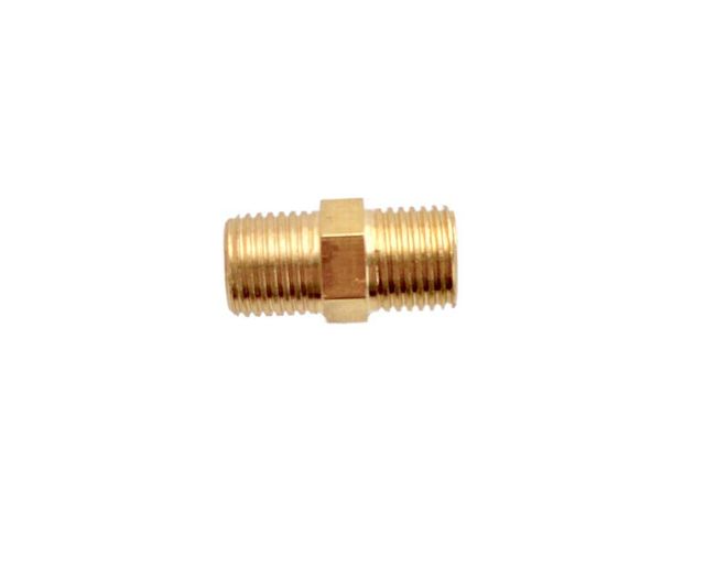 EMAX Double Air Fitting Brass Male 1/4"