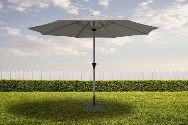 Coolaroo Daintree Market Umbrella 3m Cool Grey