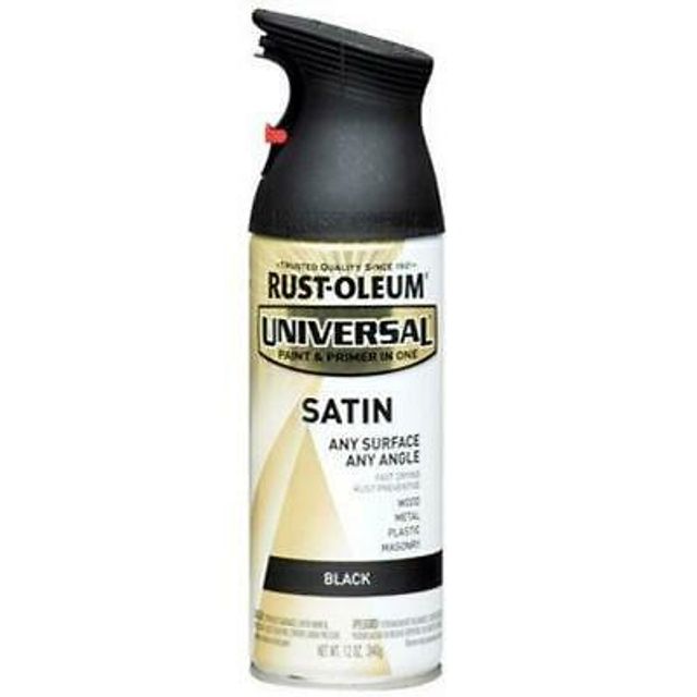 Rustoleum Universal Premium Spray Paint Satin Spray Paint Black 340G
