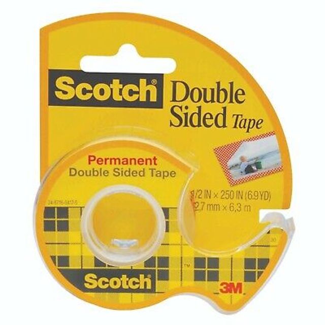 Scotch Double Sided Tape with Dispenser 12.7mm x 6.3m