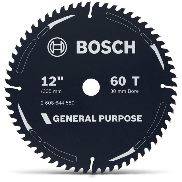 Bosch 305mm 60T Tct Circular Saw Blade For Wood Cutting - General Purpose