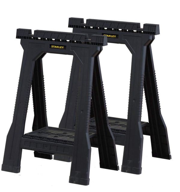 Stanley Compact Folding Sawhorse - Twin Pack