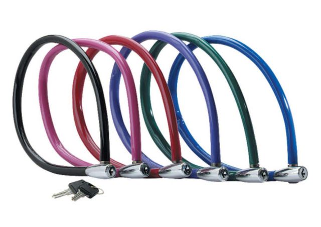 Master Lock Bike Keyed Cable Lock Assorted Colours