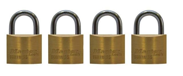 Master Lock Fortress Padlock 20mm - 4 Pack