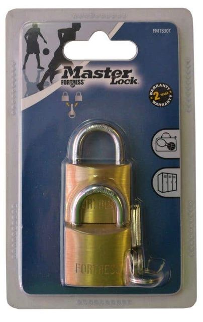 Master Lock Fortress Padlock 30mm - 2 Pack
