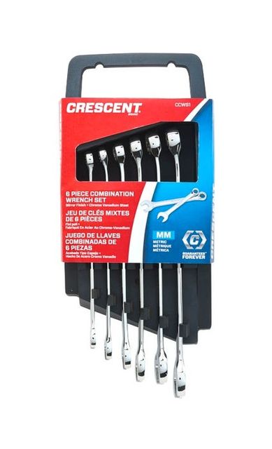 Crescent 6 Piece MET Combination Wrench Set