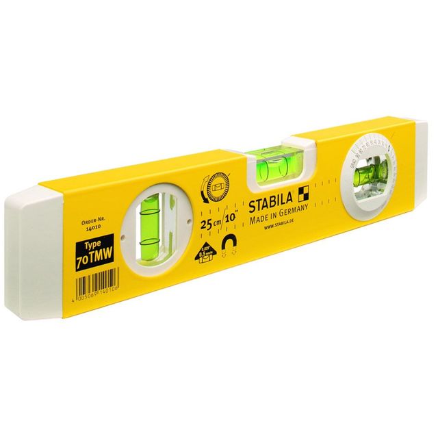 Stabila Magnetic Angle Measuring Box Frame Level 3 Vial 70Tmw/25