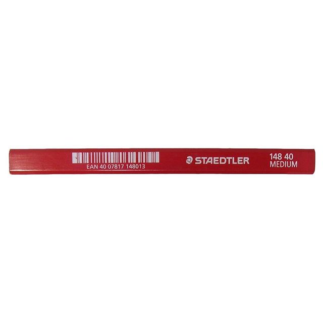 Staedtler Medium Lead Carpenters Pencil Red St14840