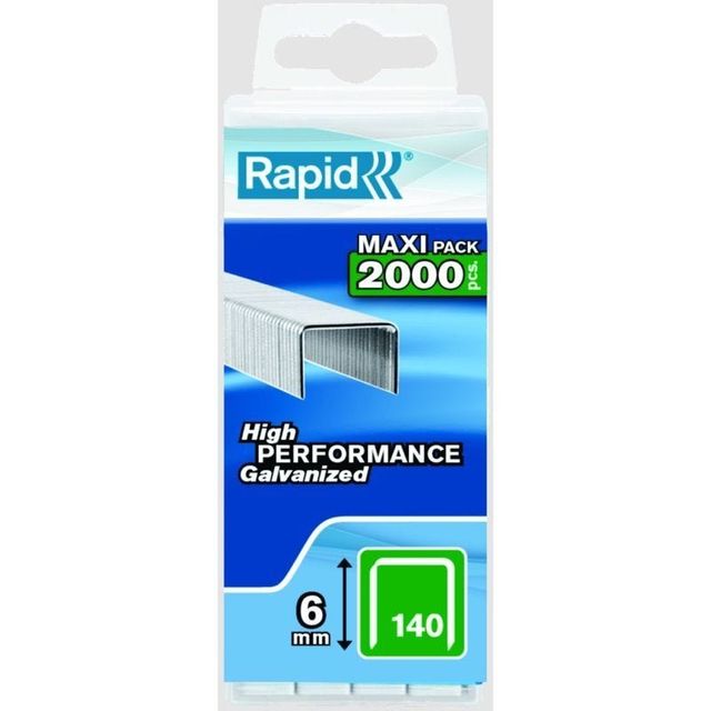 Rapid Heavy Duty Staple No.140 6mm - Box of 2000