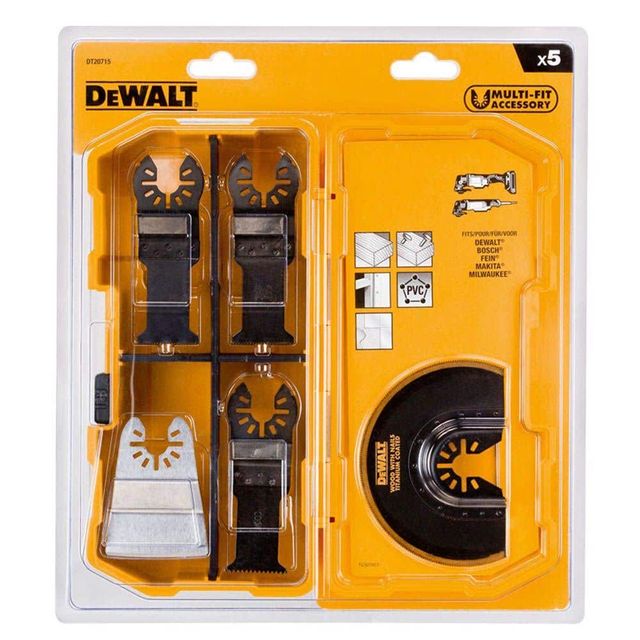 DeWALT Multi Tool Wood/Nails Blade Set - 5 Piece
