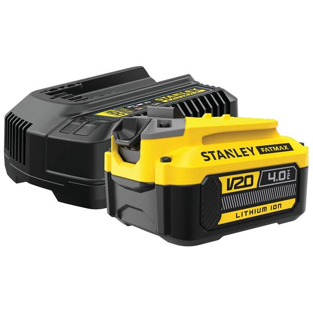 Stanley FatMax V20 18V 4.0Ah Battery & Charger Kit SFMCB14M1-XE