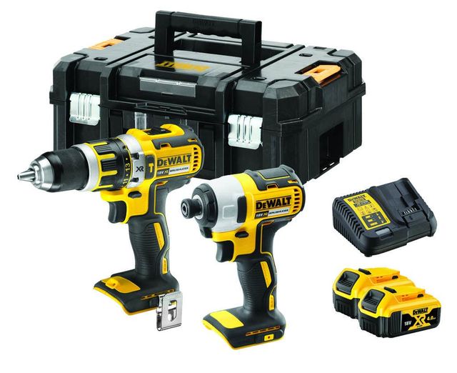 DeWALT 18V XR 4.0Ah Li-Ion Brushless Combo Kit
