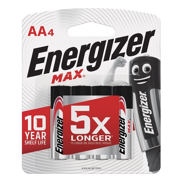Energizer Aa 1.5V Alkaline Battery - 4 Pack