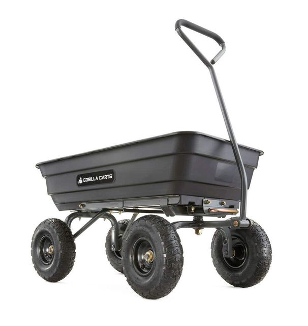 Gorilla Carts™ Poly Garden Cart 270kg
