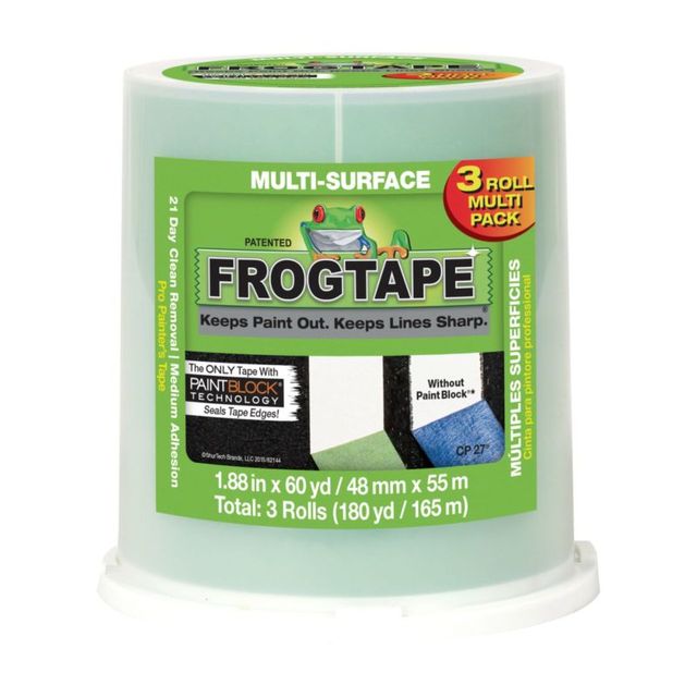 FrogTape® Multi-Surface Painter's Tape Green 48mm x 55m - 3 Pack