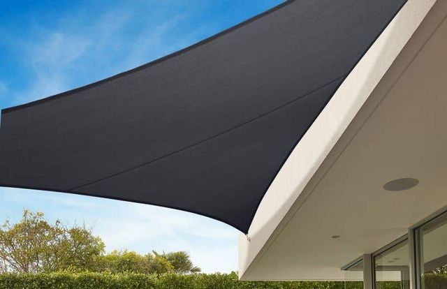 Coolaroo Commercial Grade Triangle Sail Shade Graphite 6.5m