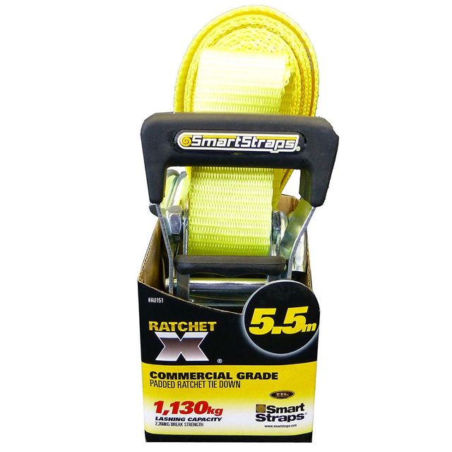 Smartstraps Ratchet X Tie Down Yellow 5.5M 1Pk