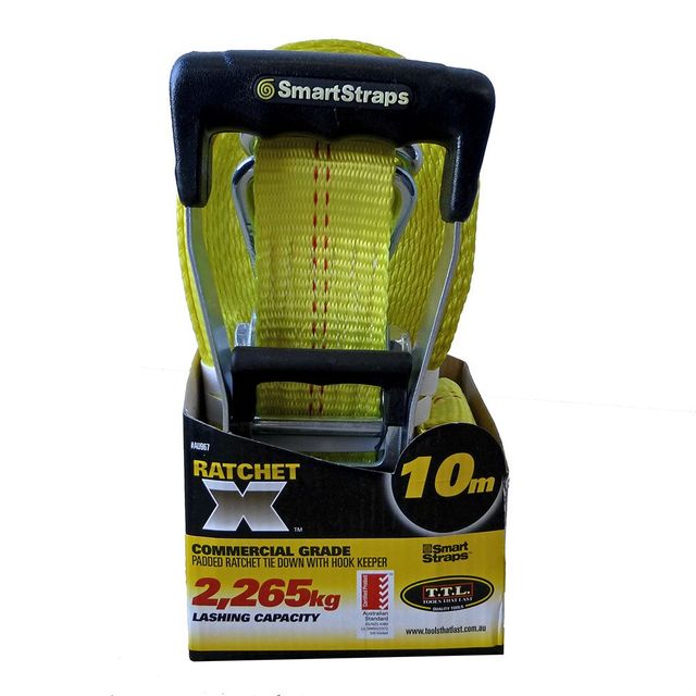 Smartstraps Ratchet X Tie Down Yellow 10M 2265kg - 1 Pack