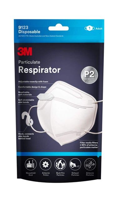 3M Particulate Face Mask 9123 - 5 Pack