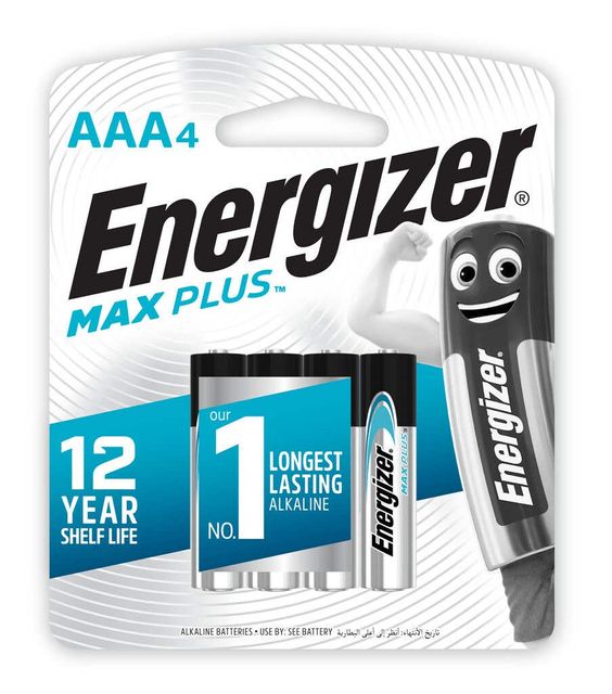 Energizer Max Plus AAA Battery 4 Pack