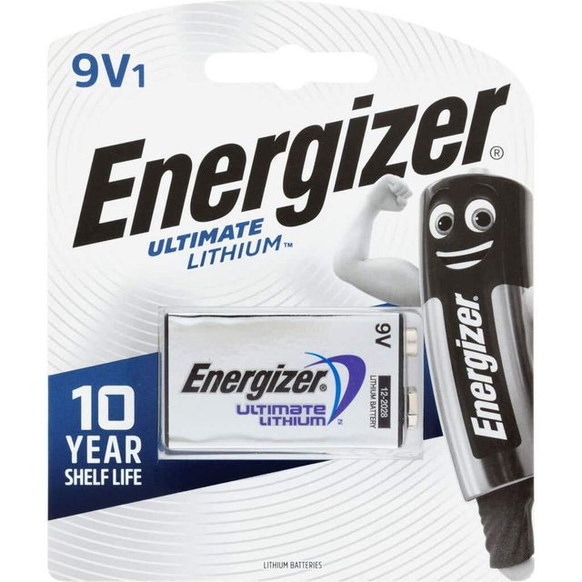 Energizer Lithium Battery 9V - 1 Pack