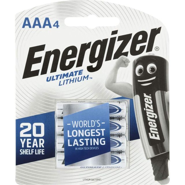 Energizer Aaa 1.5V Lithium Battery - 4 Pack