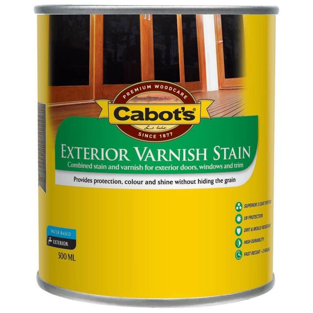 Cabot's Exterior Varnish Stain Tint Base Satin 500ml