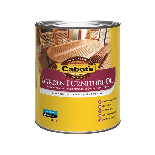 Cabot's Garden Furniture Water Based Oil Jarrah 1L