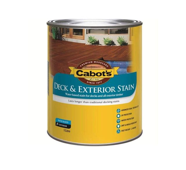 Cabot's Deck & Exterior Stain Water Based Beach House Grey 1L