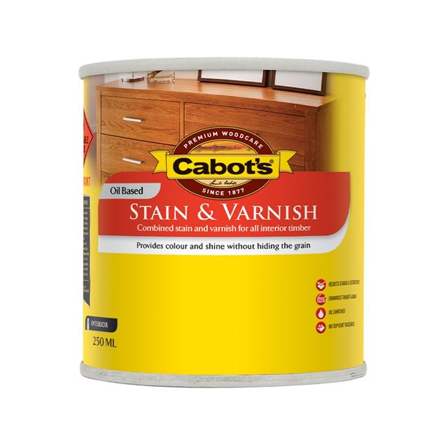 Cabot's Stain & Varnish Oil Based Walnut Satin 250Ml
