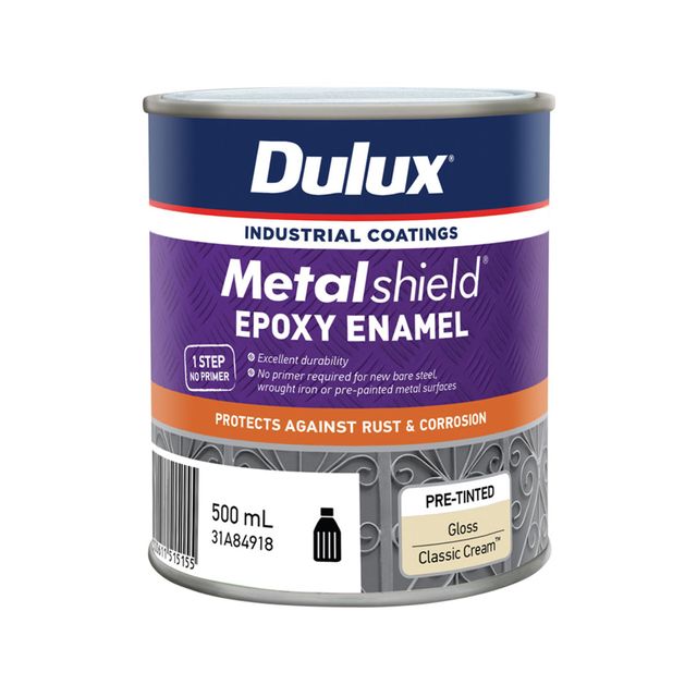 Dulux Metalshield Epoxy Enamel Gloss Classic Cream 500ml