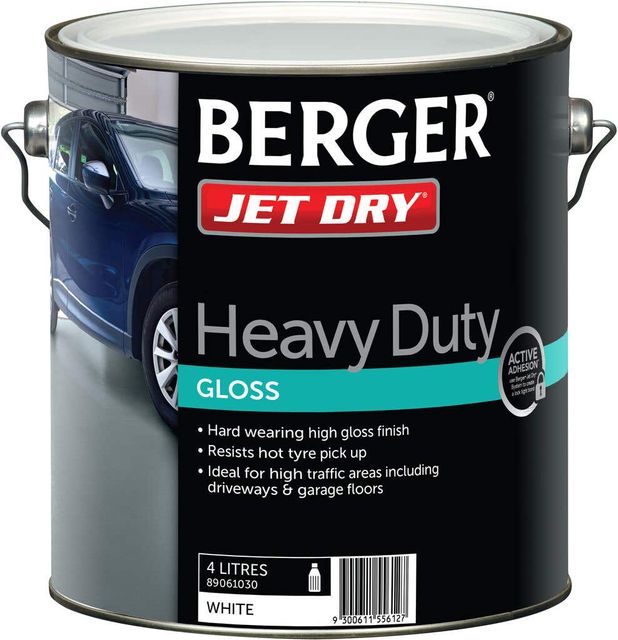 Berger Jet Dry Heavy Duty Gloss White 4L