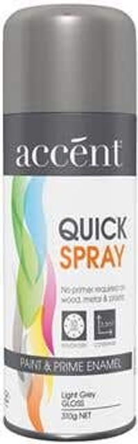 Accent Quickspray Gloss Light Grey 310G