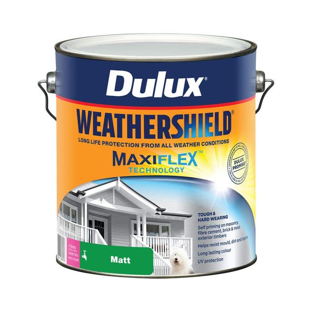 Dulux Weathershield Exterior Matt Extra Bright Base 4L