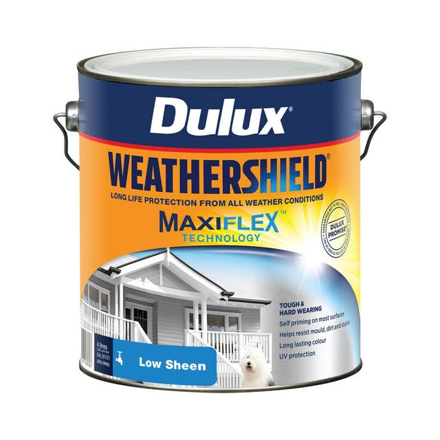 Dulux Weathershield Exterior Low Sheen Ultra Deep Base 4L