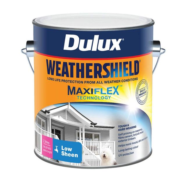 Dulux Weathershield Exterior Gloss Extra Bright Base 2L