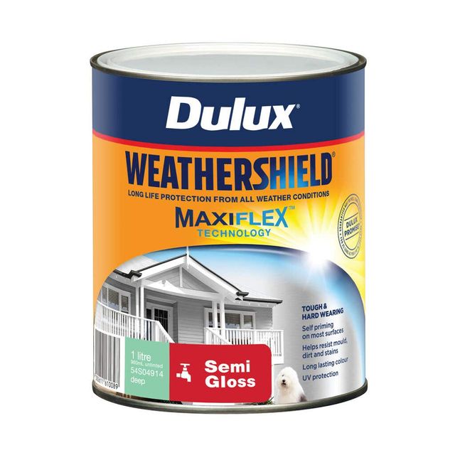 Dulux Weathershield Exterior Semi Gloss Deep 1L