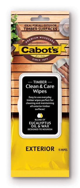 Cabot's Timber Clean & Care Wipes