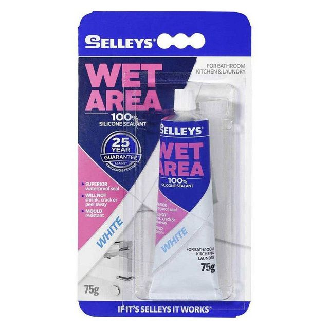 Selleys Silicone Wet Area White 75g