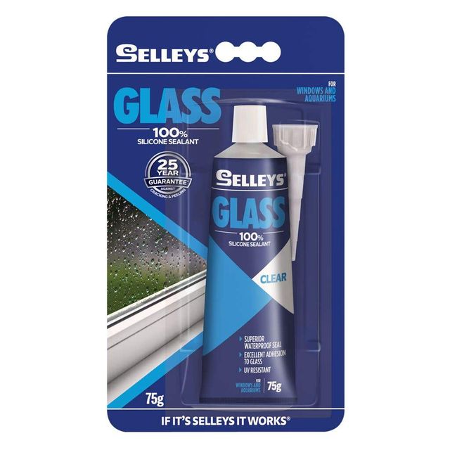 Selleys Glass Clear Silicone 75g