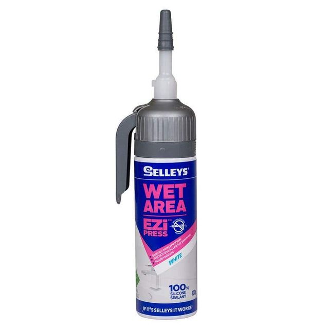 Selleys Wet Area Silicone Ezi Press 100g