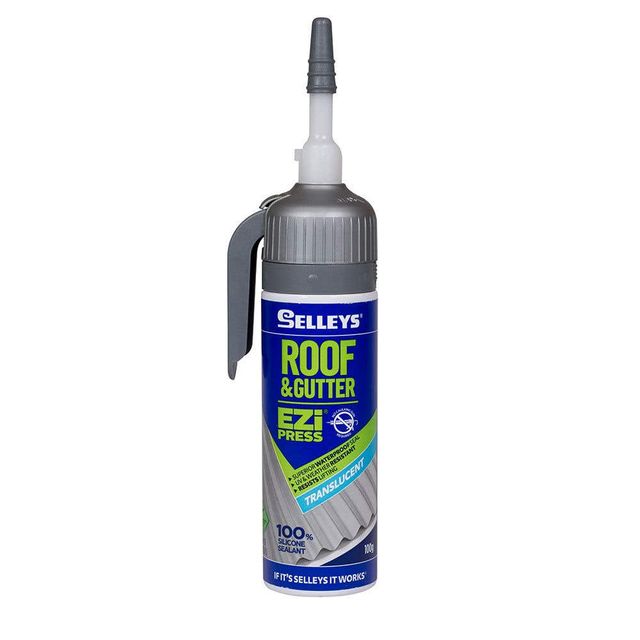 Selleys Roof & Gutter Ezi Press Silicone Translucent 100g