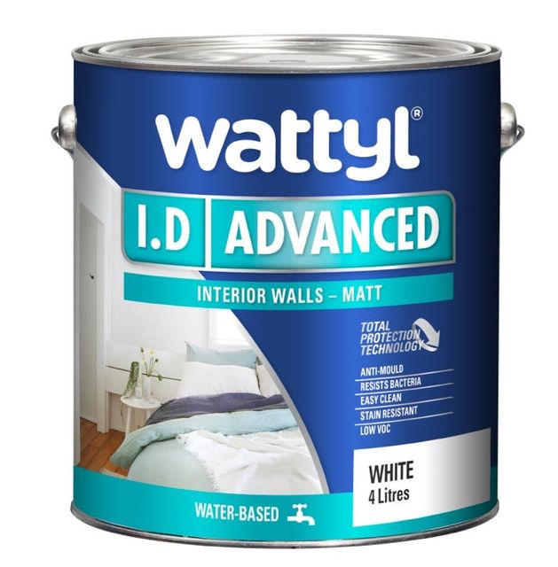 Wattyl Interior Design Advanced Matt White 4L